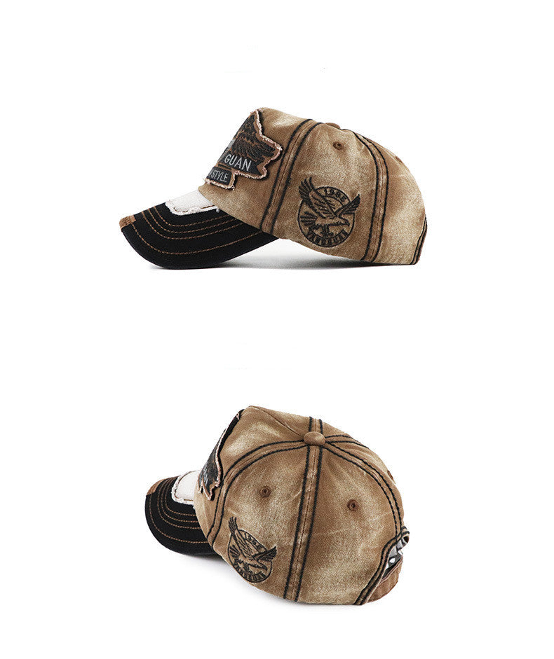Wash and make old sun protection baseball cap