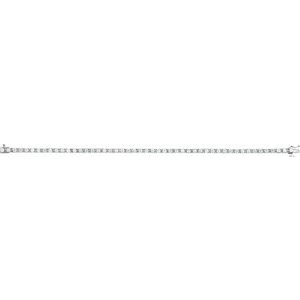 14K White Gold 3 3/8 CTW Natural Diamond Line 7" Bracelet – image 2
