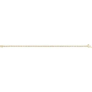 14K Yellow Gold 2 1/8 CTW Natural Diamond Line 7" Bracelet – image 2