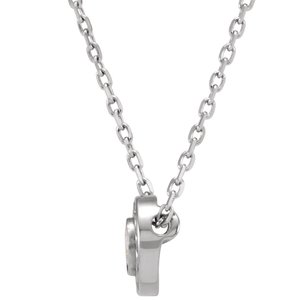 14K White Gold 1/10 CTW Natural Diamond Slide 16" Necklace
