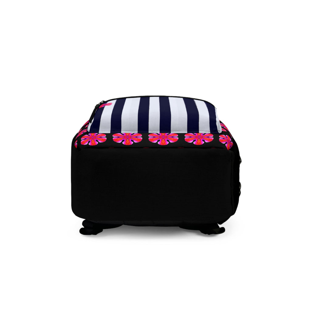 Parlez-vous Francais? Chic Floral Backpack - Perfect for School, Travel, Gift, Parisian Style, Unique Fashion Statement