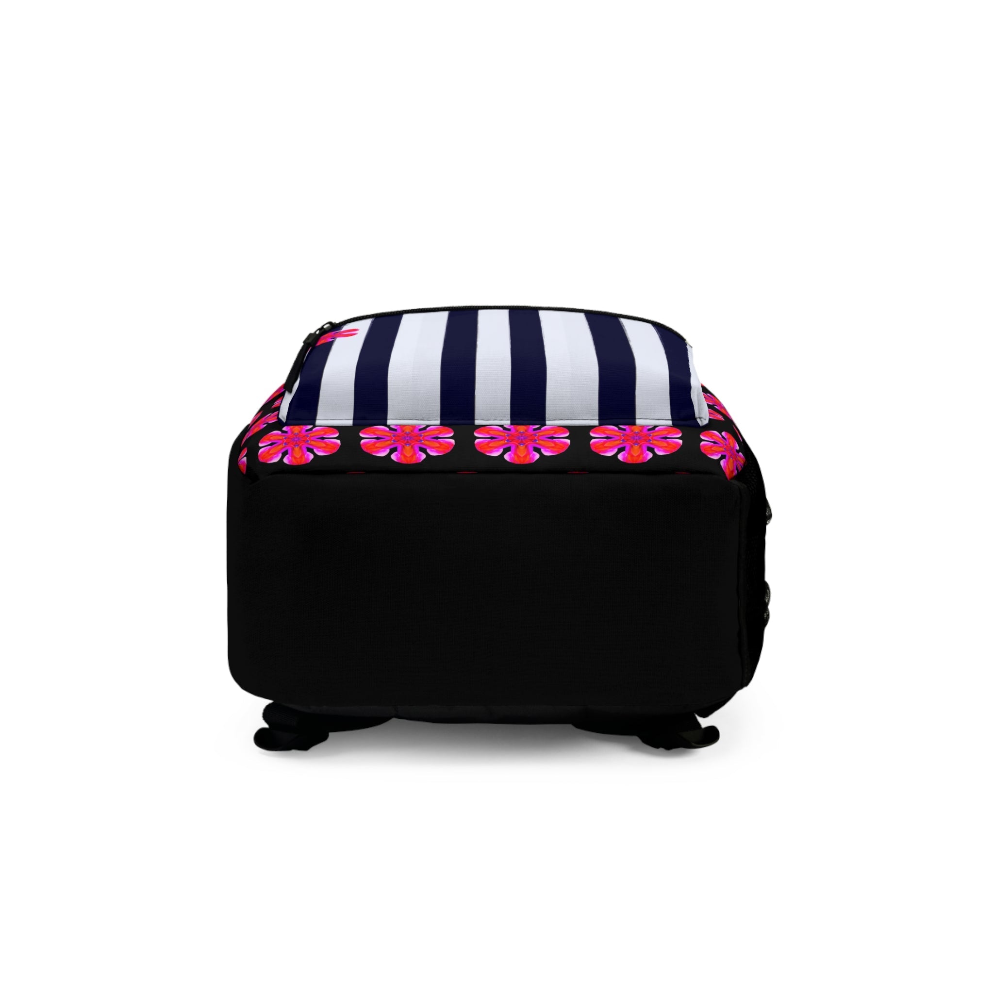 Parlez-vous Francais? Chic Floral Backpack - Perfect for School, Travel, Gift, Parisian Style, Unique Fashion Statement