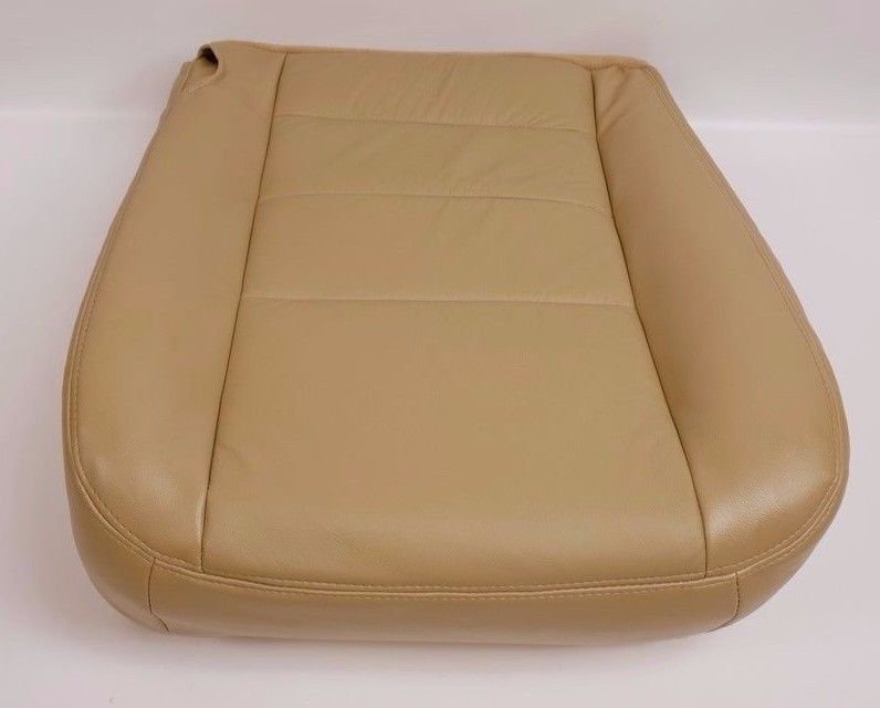 2004 Ford F250 F350 truck Driver Bottom captain chair Leather Seat Cover Tan