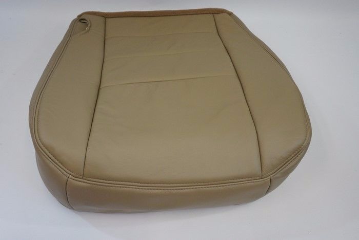 2004 Ford F250 F350 truck Driver Bottom captain chair Leather Seat Cover Tan
