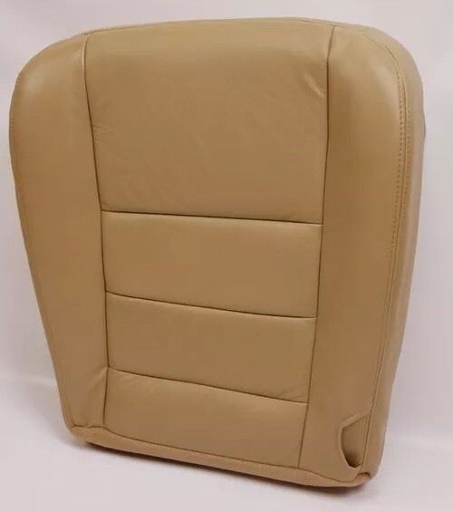 2004 Ford F250 F350 truck Driver Bottom captain chair Leather Seat Cover Tan
