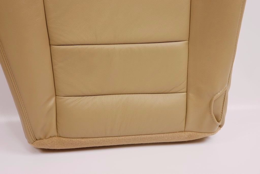 2004 Ford F250 F350 truck Driver Bottom captain chair Leather Seat Cover Tan