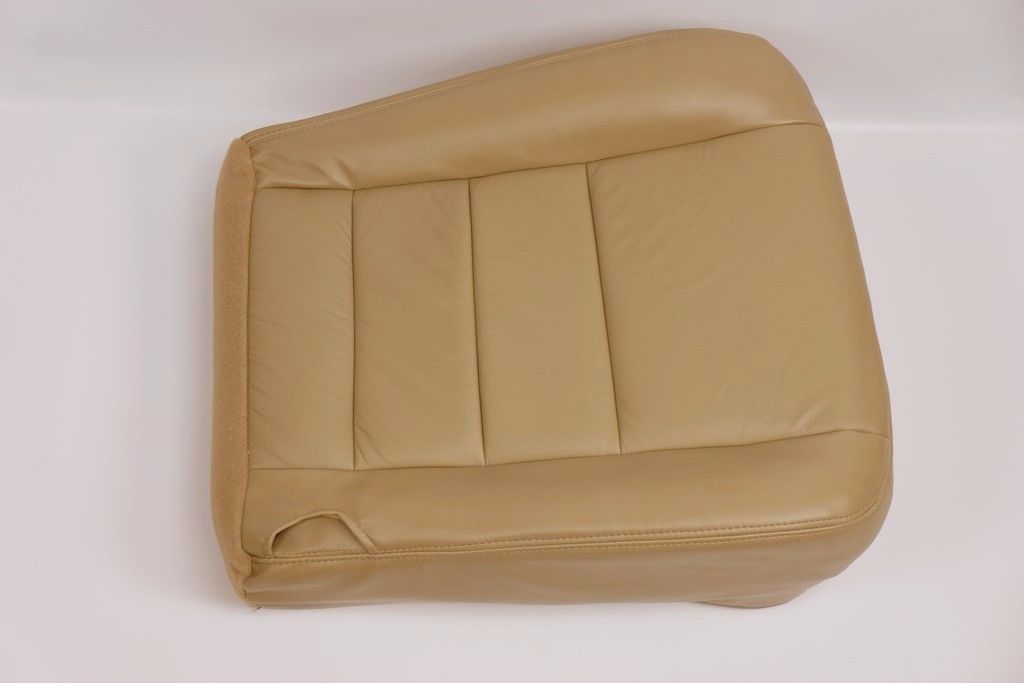 2004 Ford F250 F350 truck Driver Bottom captain chair Leather Seat Cover Tan