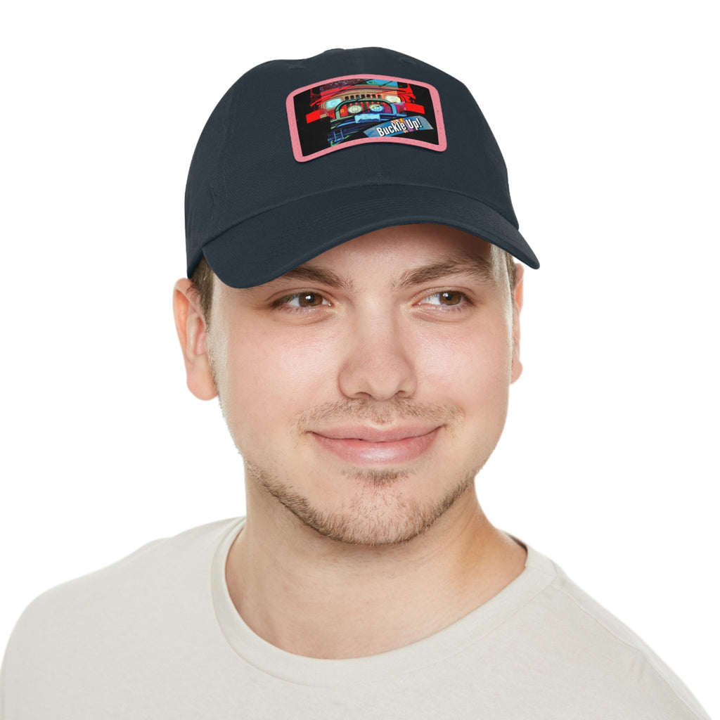 Buckle Up!  4 Wheel Drive Hat with Rectangle Leather Patch