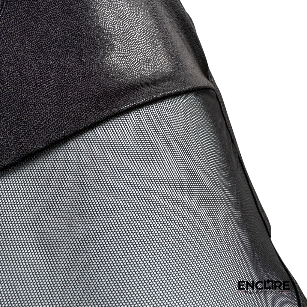 Bold & Edgy Black Mesh Unitard