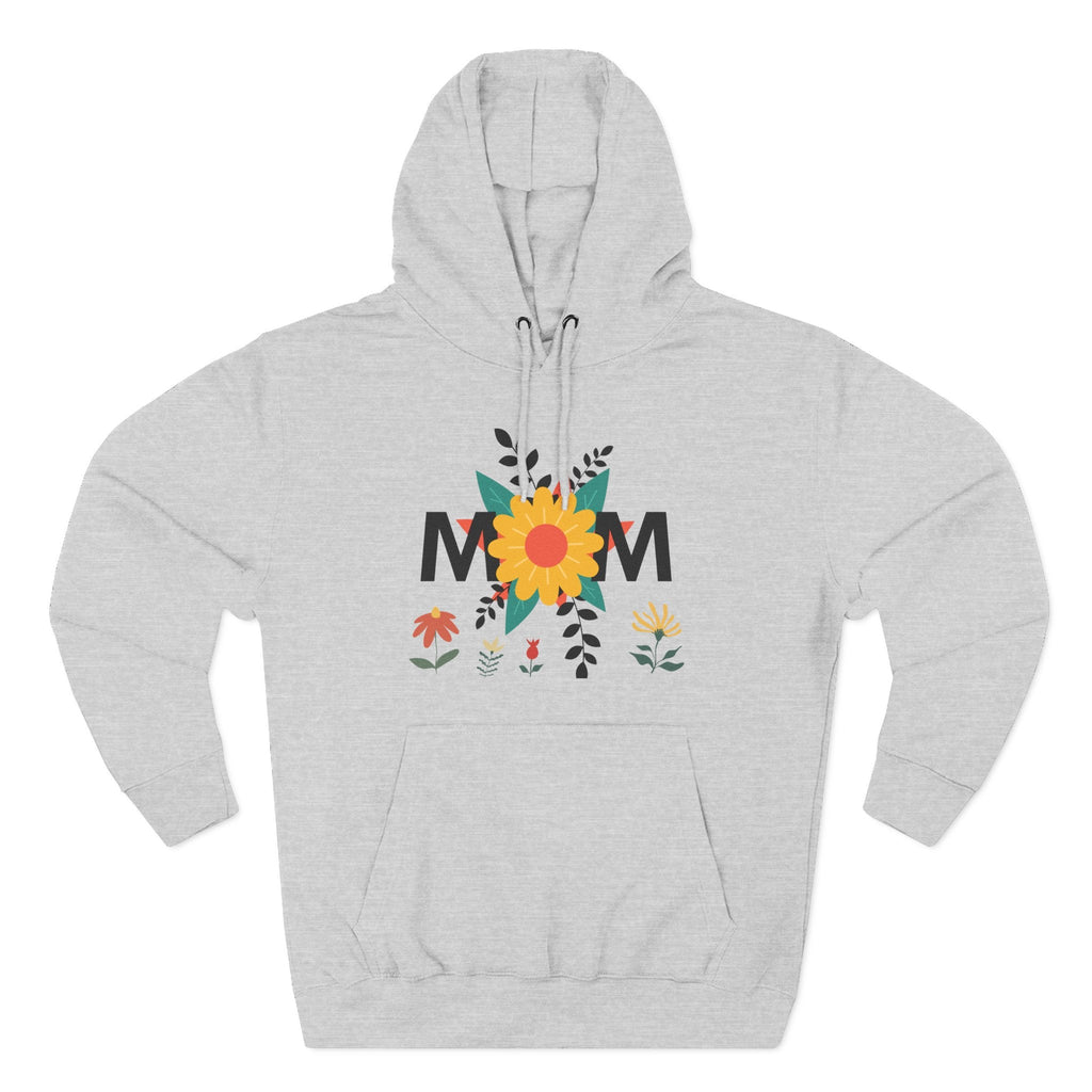 Mom Floral Pattern Three-Panel Fleece Hoodie