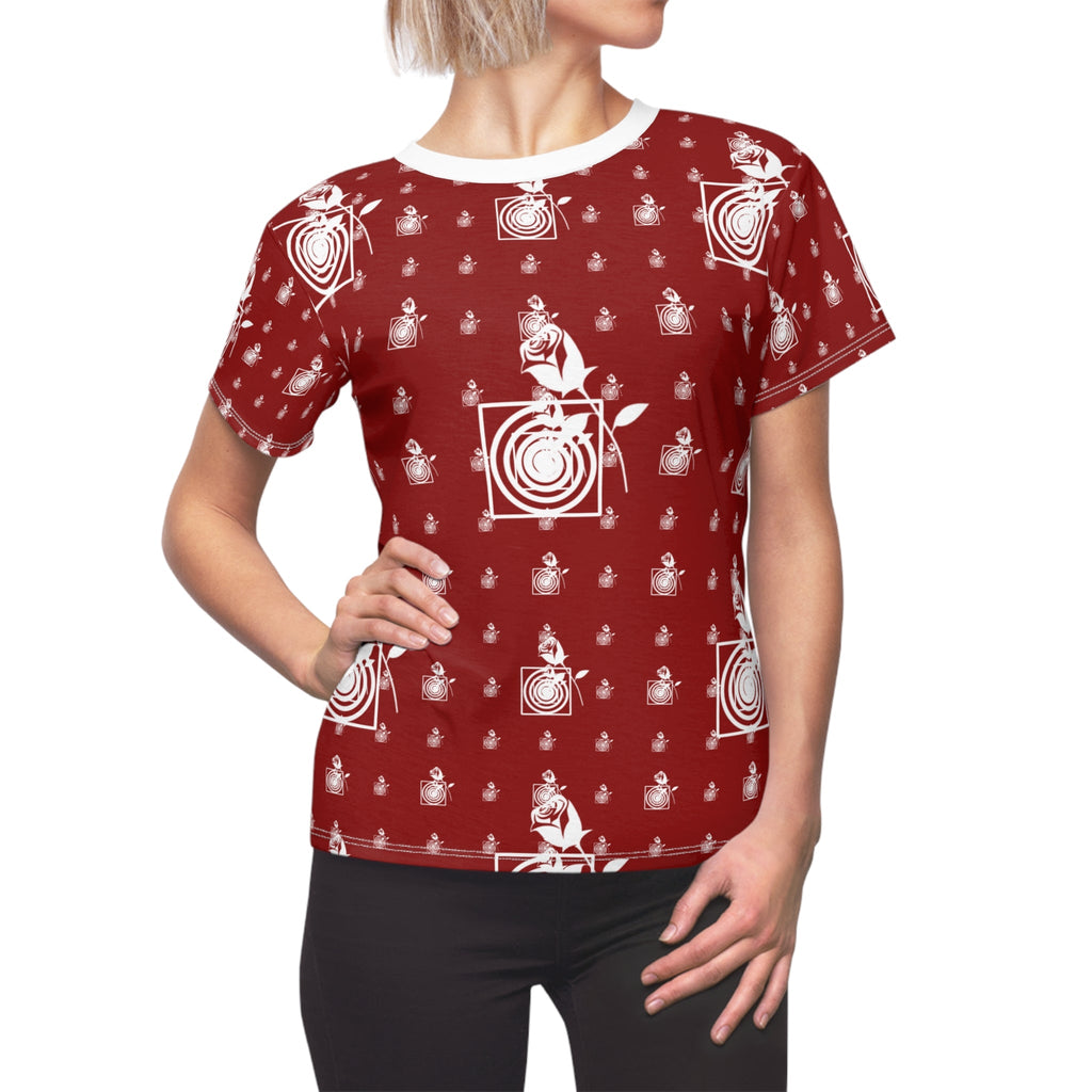 Rose Garden Women's Floral Design Top Boho Style Shirt