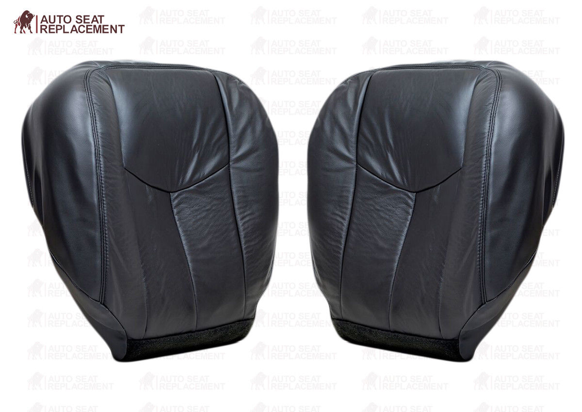 2003-2007 GMC Sierra Seat Cover in Dark Gray: Choose Leather or Vinyl
