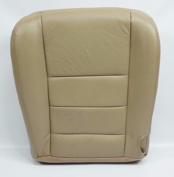 2002 - 2007 Ford F250 F350 Lariat Driver Bottom Leather Seat Cover Parchment TAN