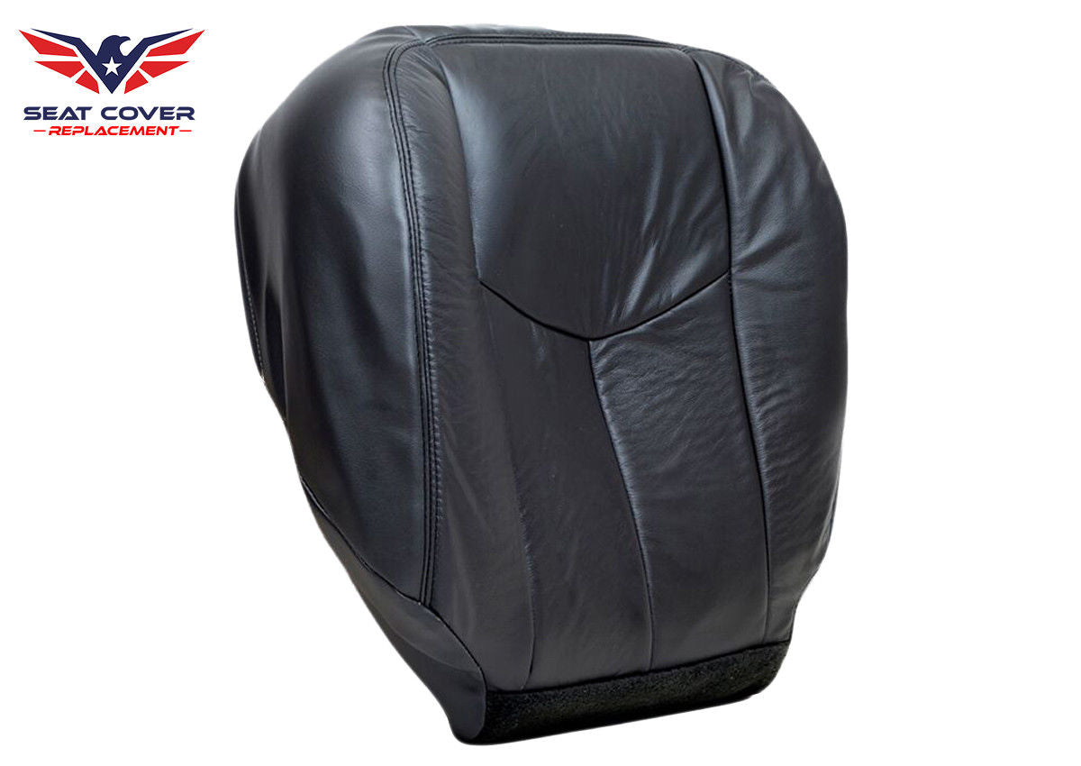 2006 2005 2004 2003 Chevy Silverado Bottom + Top Back Seat Cover Dark Gray Vinyl