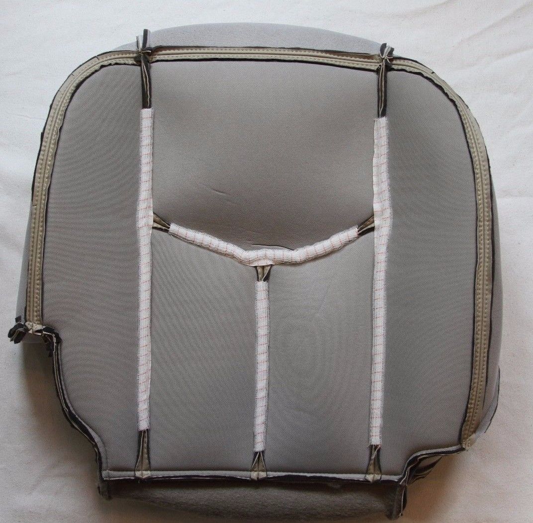 2003-2006 GMC Yukon Leather or Vinyl Seat Cover: Driver & Passenger, Bottom/Top/Lean Back, Tan