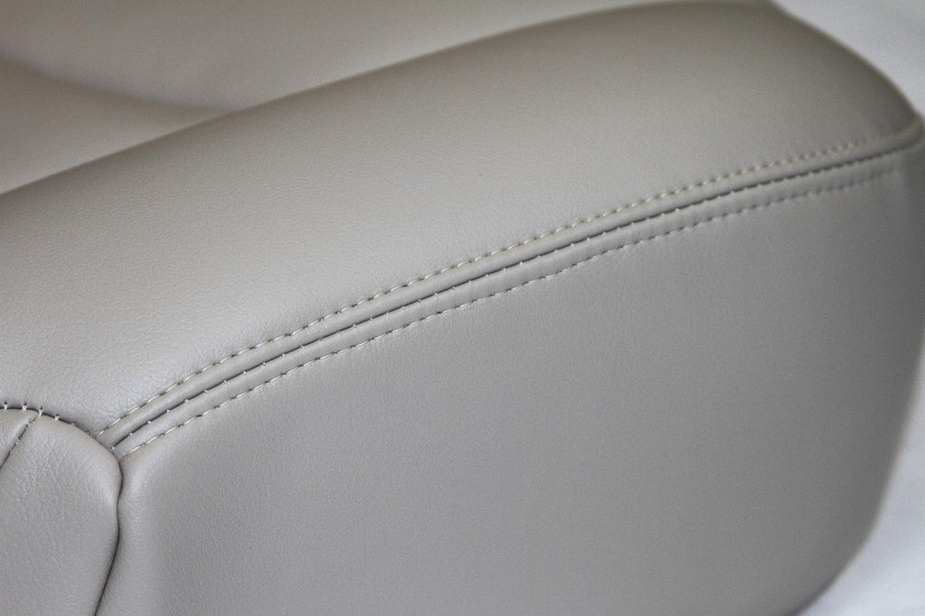 2003-2006 GMC Yukon Leather or Vinyl Seat Cover: Driver & Passenger, Bottom/Top/Lean Back, Tan