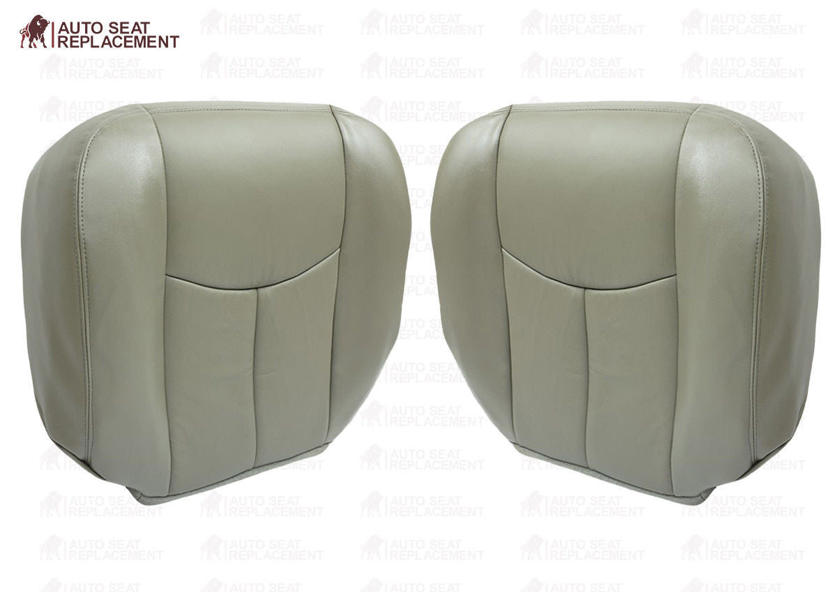2003 To 2006 Chevy Tahoe Suburban Driver & Passenger Bottom Leather Seat Cover