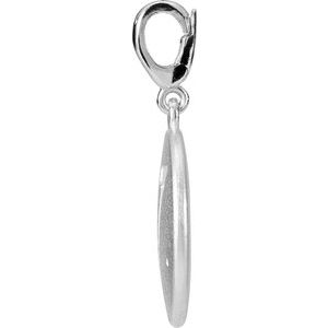 14K White Gold Accented Numeral 7 Charm/Pendant Mounting – image 3