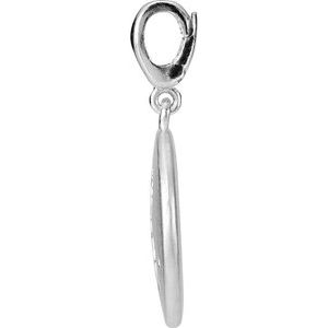 Sterling Silver Accented Numeral 3 Charm/Pendant Mounting – image 3