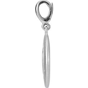 Sterling Silver Accented Numeral 0 Charm/Pendant Mounting – image 3