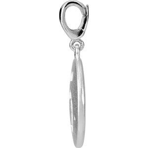 14K White Gold Accented Numeral 5 Charm/Pendant Mounting – image 3