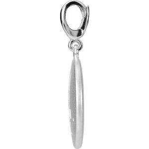 14K White Gold Accented Numeral 4 Charm/Pendant Mounting – image 3
