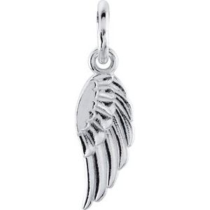14K White Gold Posh Mommy® Angel Wing Charm/Pendant