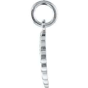 14K White Gold Posh Mommy® Angel Wing Charm/Pendant – image 2