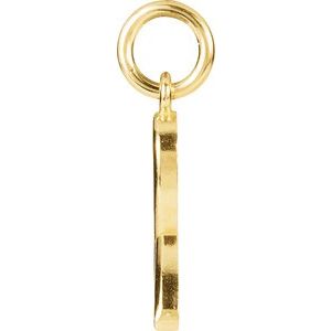 14K Yellow Gold Posh Mommy® Breast Cancer Awareness Charm/Pendant – image 2