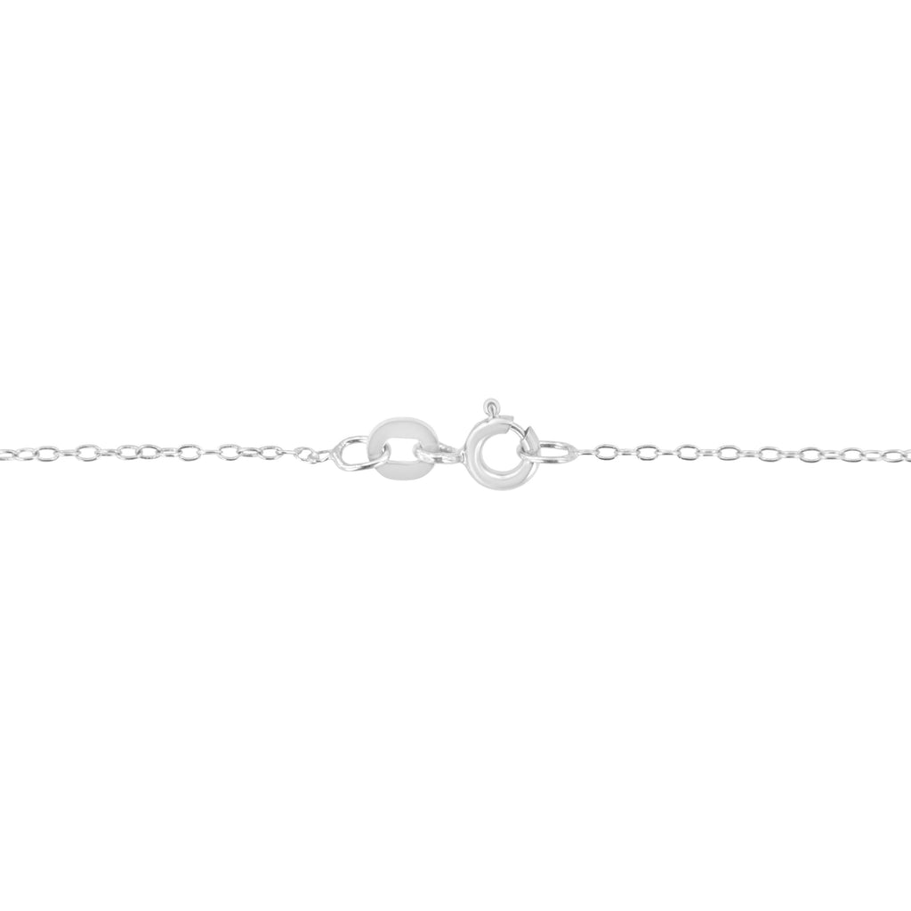 14K White Gold 2.00 Cttw Brilliant Round-Cut Diamond 7 Stone Flower Cluster 18" Pendant Necklace (H-I Color, SI2-I1 Clarity)
