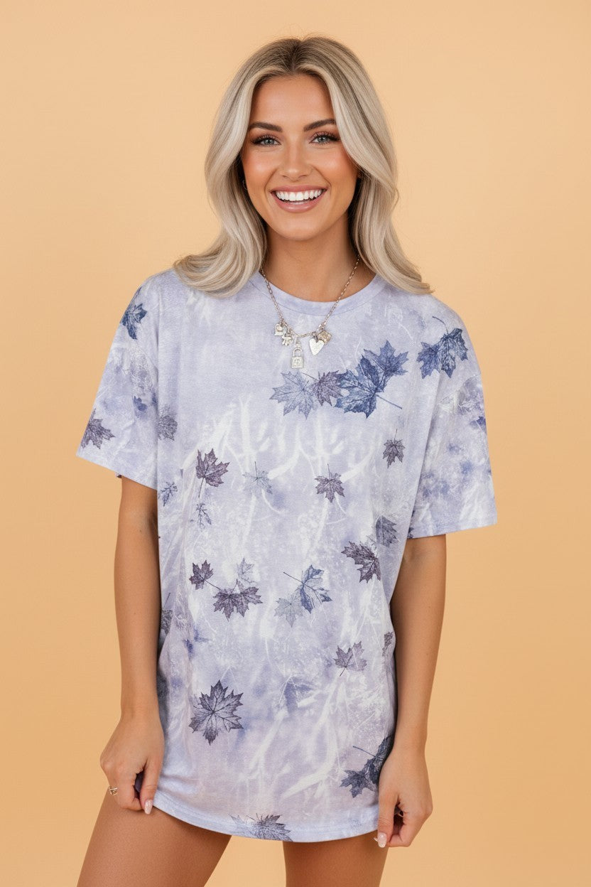 Camo Woodland Drop Shoulder Tunic Tee