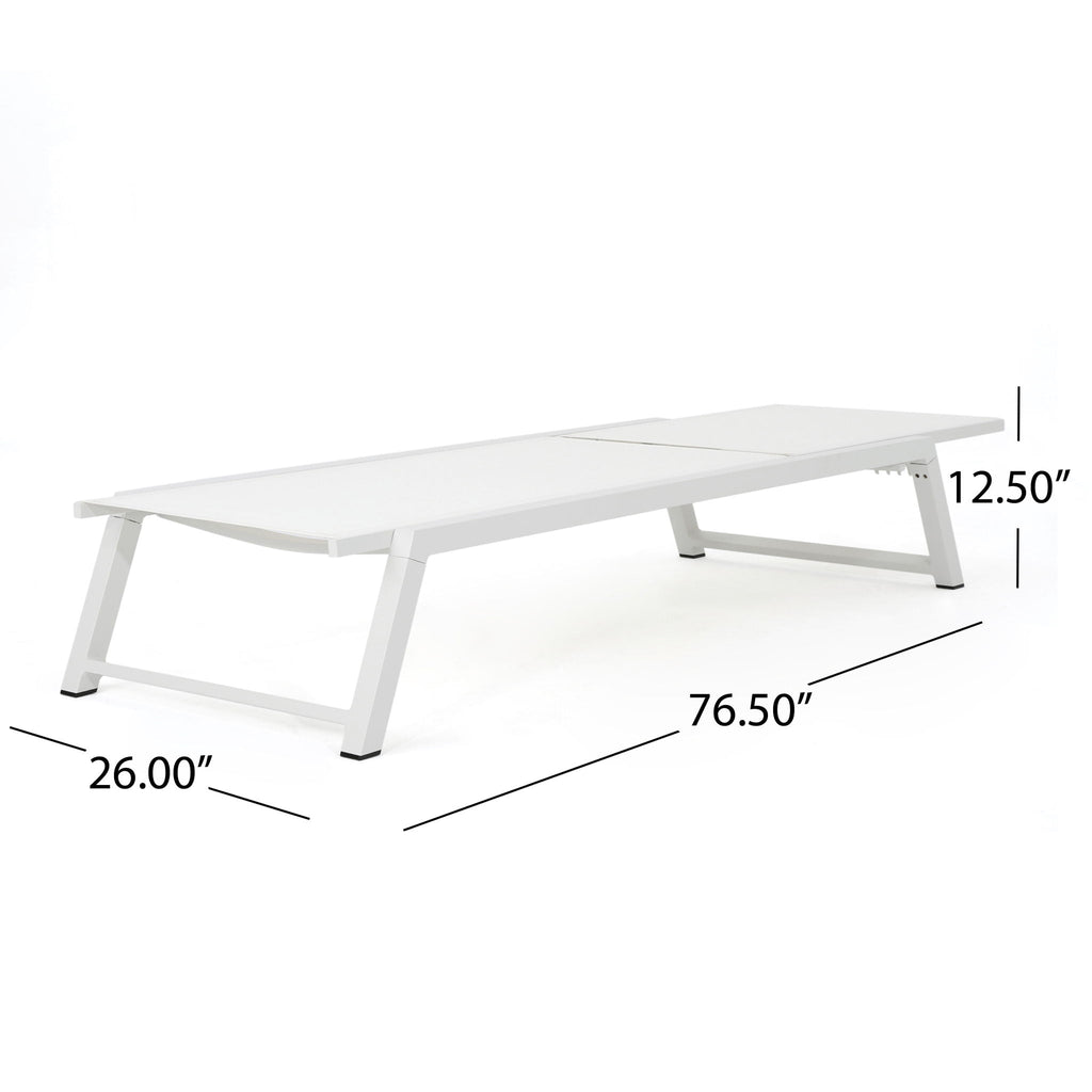 Myers - Modern Chaise Lounge Set With Adjustable Back