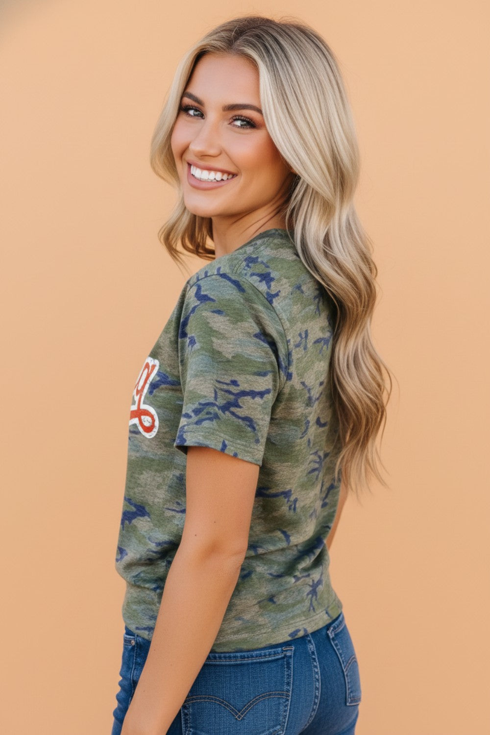 Camo America Patriotic Graphic Tee