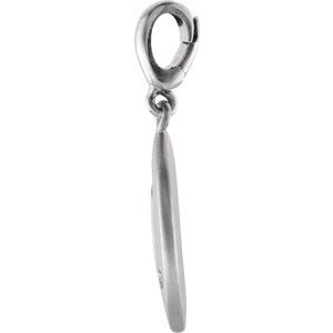 Sterling Silver .005 CT Natural Diamond Numeral 5 Charm/Pendant – image 3