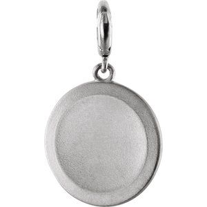 Sterling Silver Accented Numeral 9 Charm/Pendant Mounting – image 4