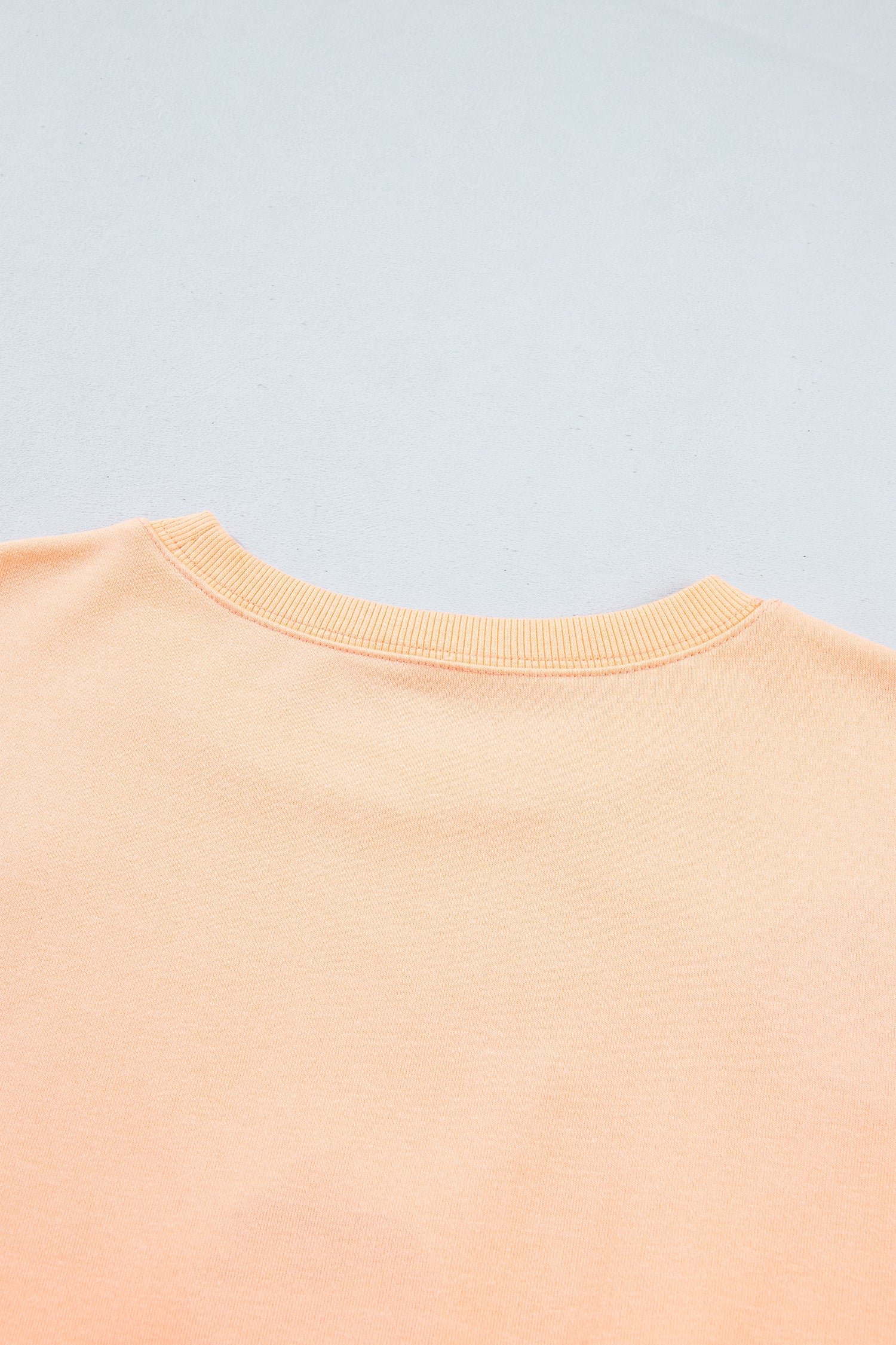 Halloween Embroidered Jack-O-Lantern Drop Shoulder Sweatshirt