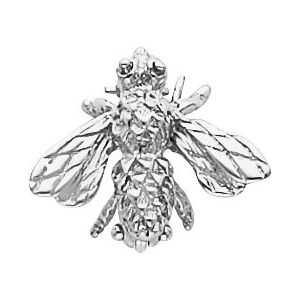 Sterling Silver 18x16 mm Bee Brooch