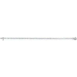 18K White Gold 3 mm Round Line 7 1/4" Bracelet Mounting – image 2