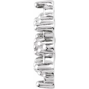 14K White Gold 1/10 CTW Natural Diamond Earring Jackets – image 2