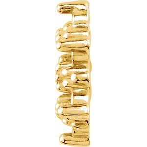 14K Yellow Gold 1/10 CTW Natural Diamond Earring Jackets – image 2