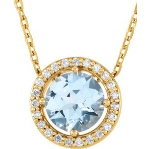 Halo-Style Necklace or Pendant