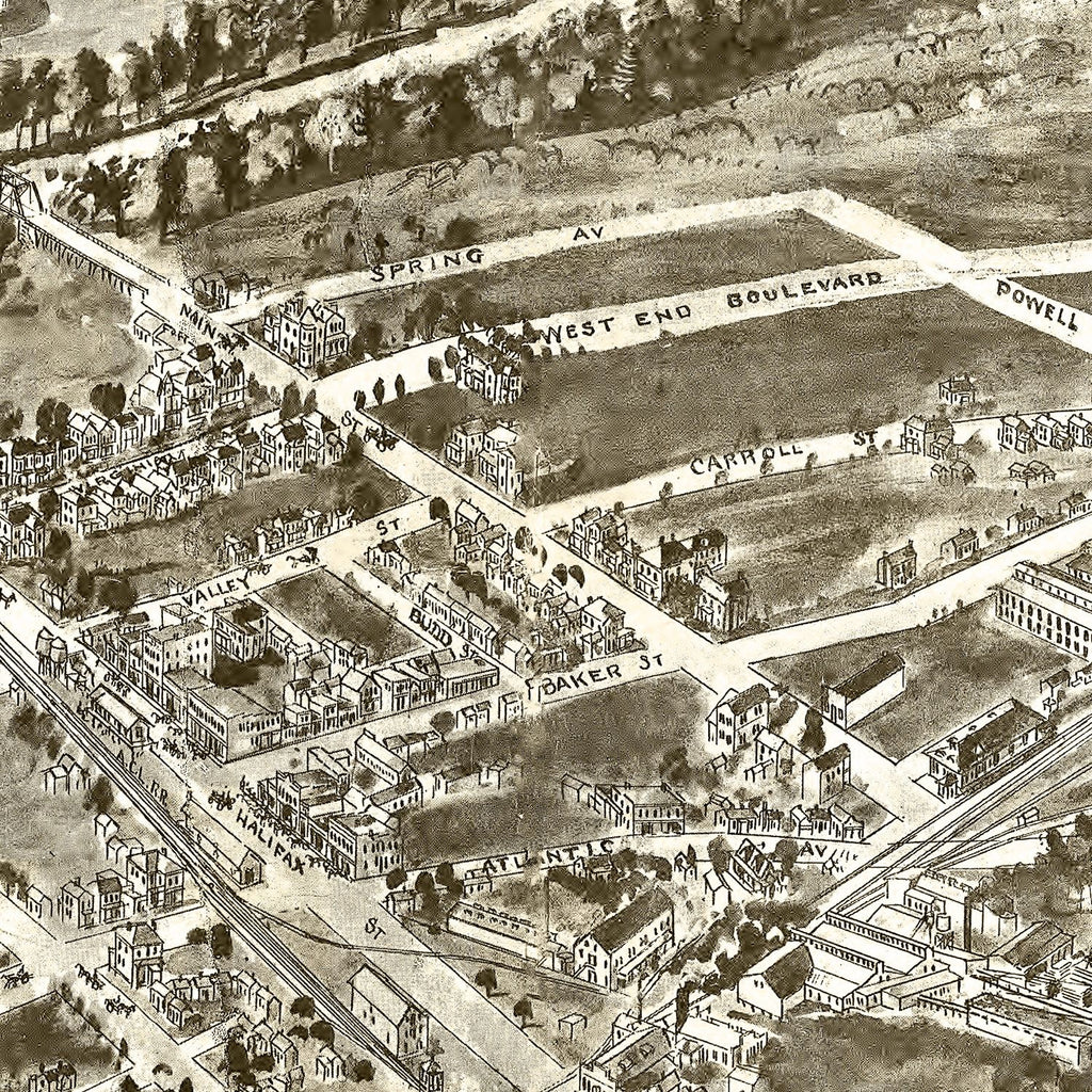 Vintage Map of Emporia, Virginia 1907