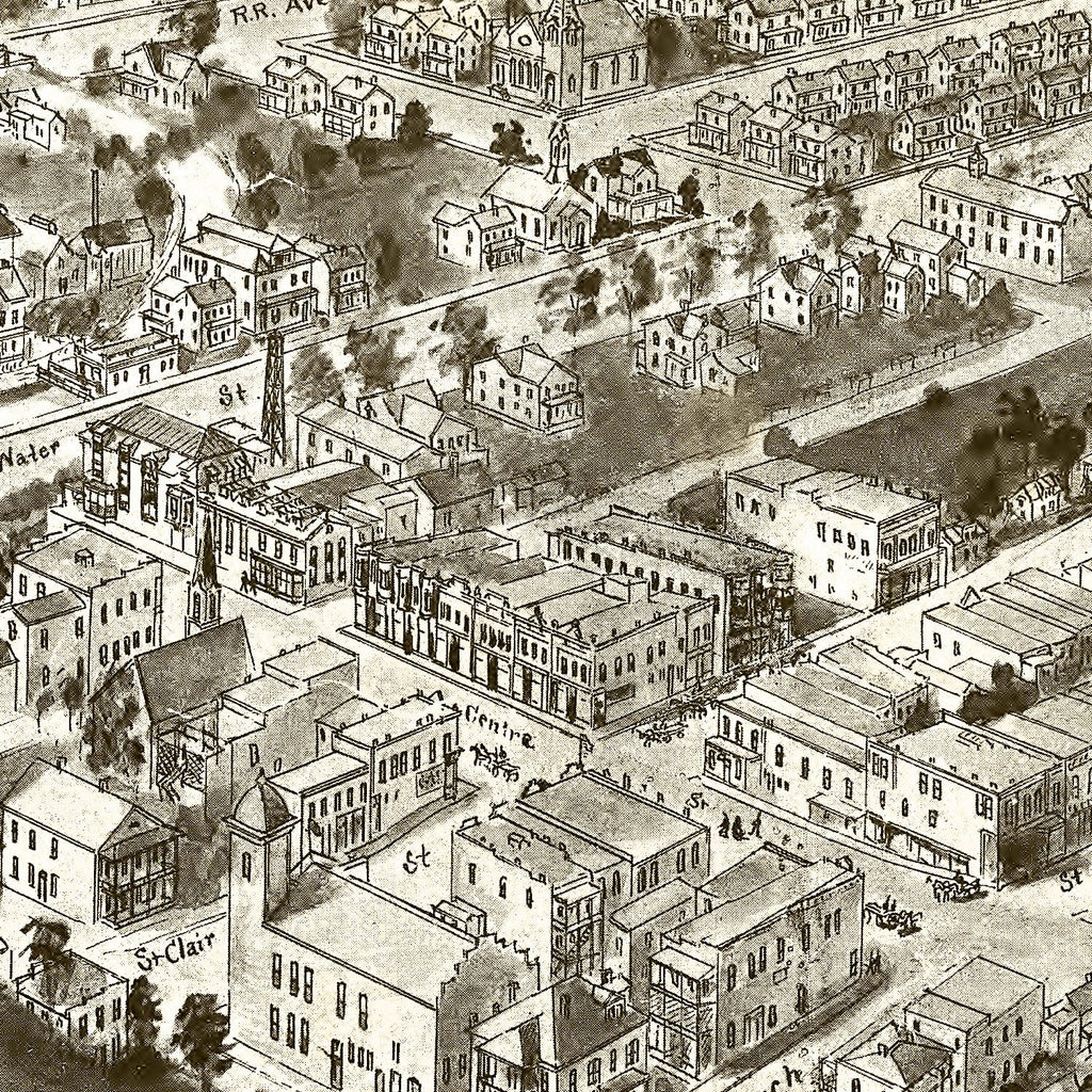Vintage Map of Pocahontas, Virginia 1911