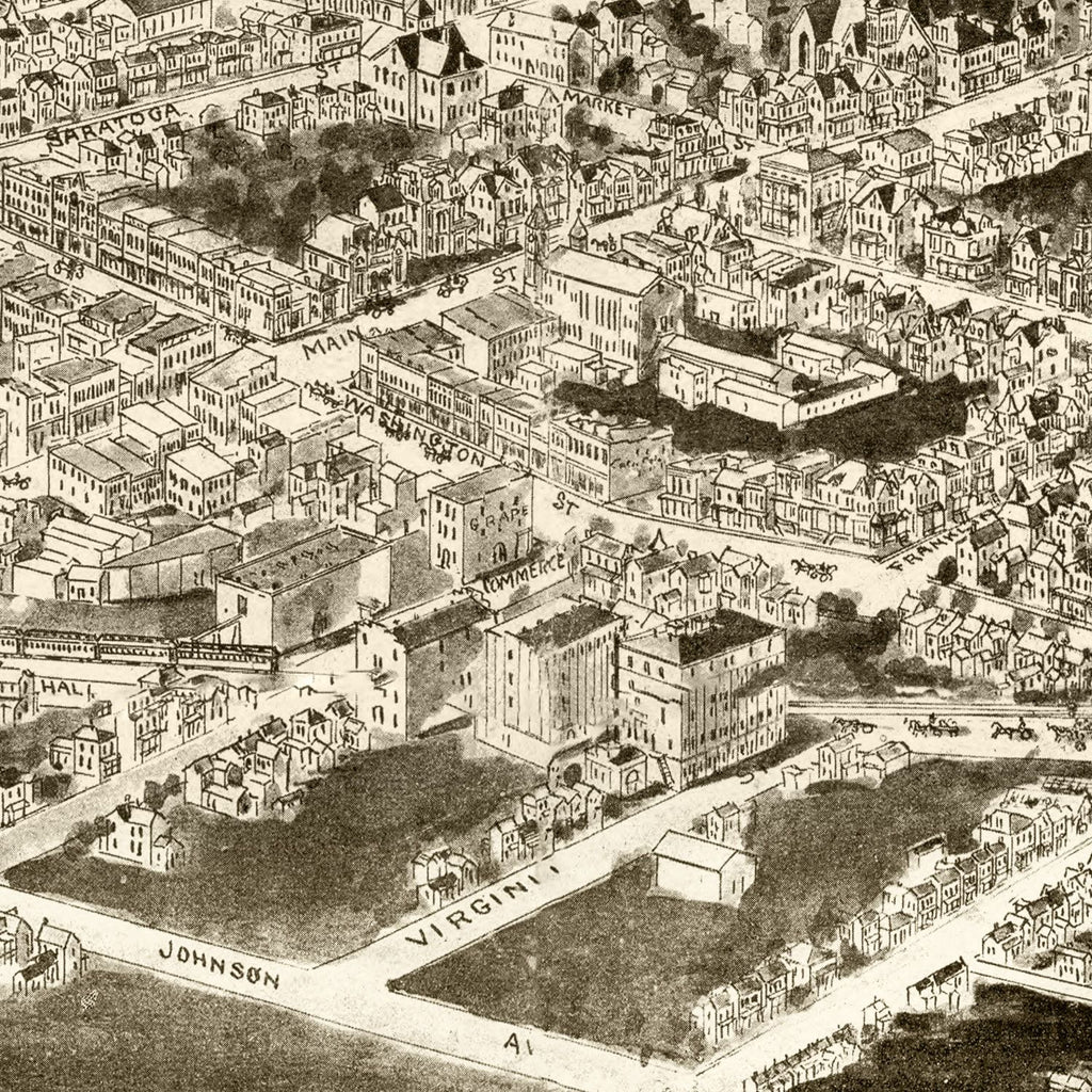 Vintage Map of Suffolk, Virginia 1907