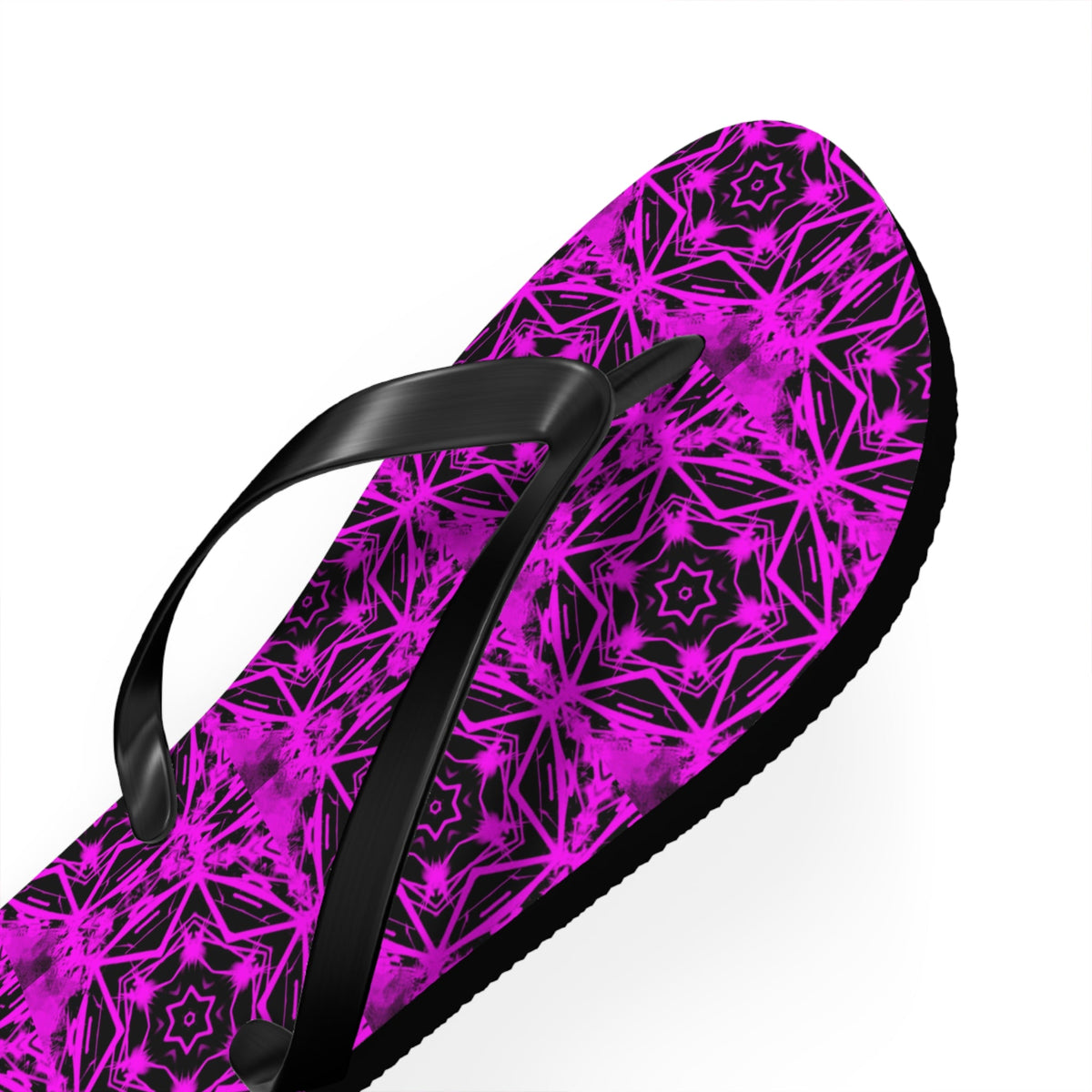Purple Star Pattern Flip Flops for Women