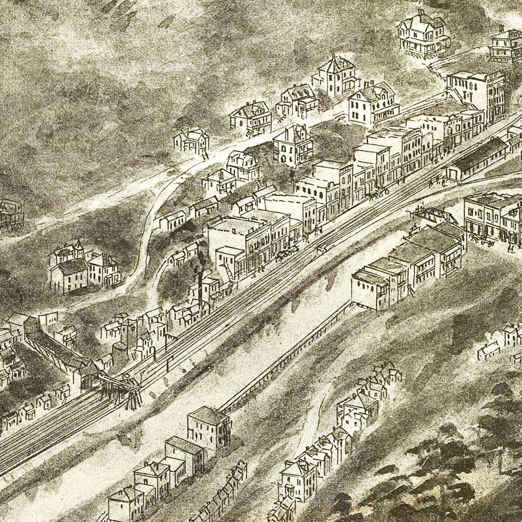 Vintage Map of Northfork, West Virginia 1911