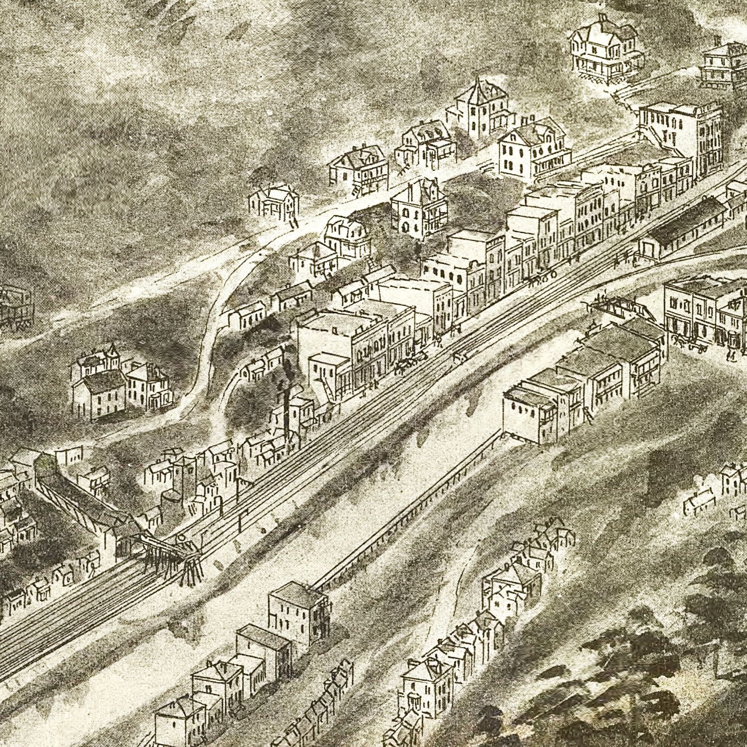 Vintage Map of Northfork, West Virginia 1911