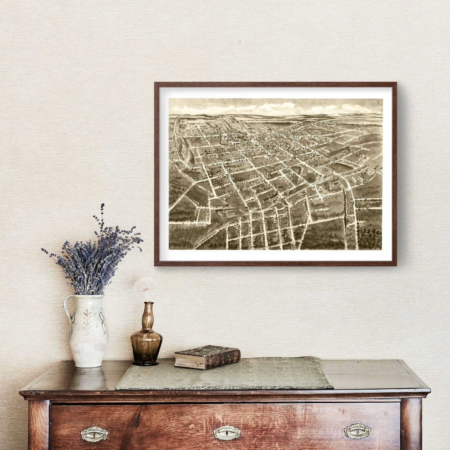 Vintage Map of Statesville, North Carolina 1907