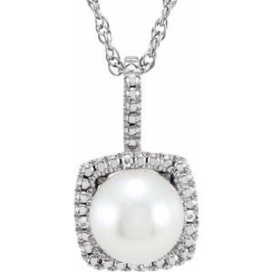 Birthstone Halo-Style Necklace