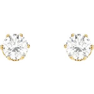 14K Yellow Gold 2 CTW Natural Diamond Stud Earrings – image 2